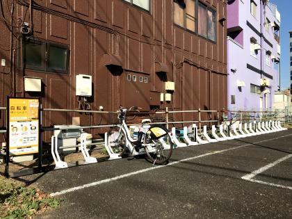 自転車を借りる場所の写真（例）2