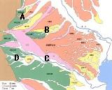 問題1の地形区分の図